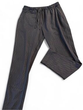 Lululemon Surge Jogger Pants Womens 8 Black Textured Athletic Running Stretch